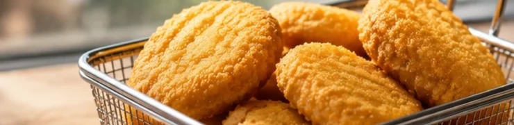 Nuggets de poulet avec une sauce ketchup