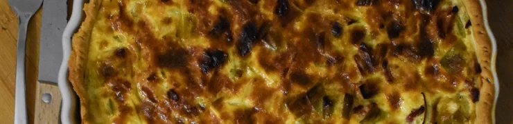 Quiche poireaux lardons